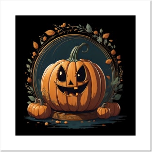 Halloween pumpkin Posters and Art